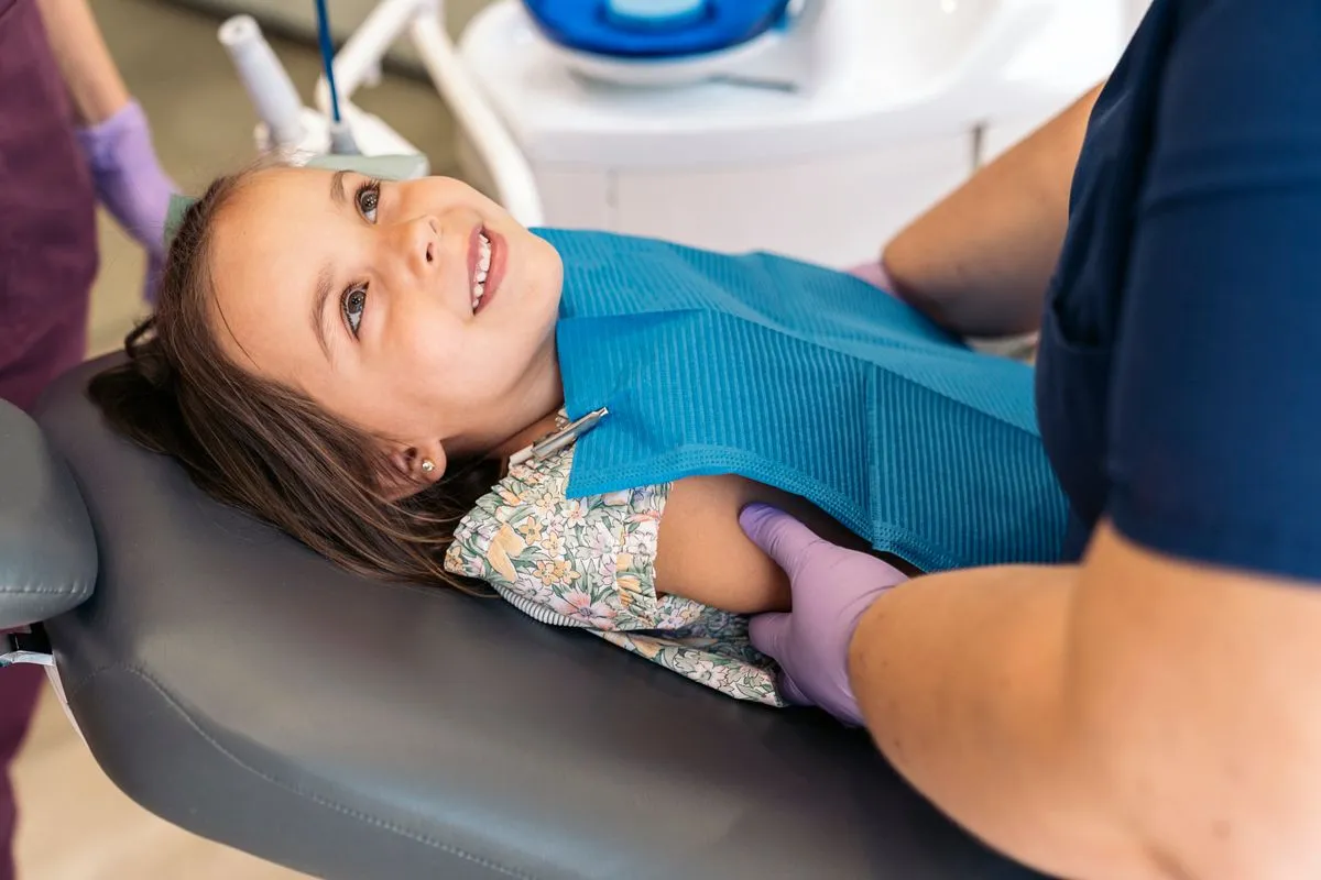 Preventive sealant treatment for a child's molar in Huntington Beach